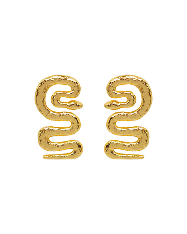 Aretes Ecleo en forma de serpiente